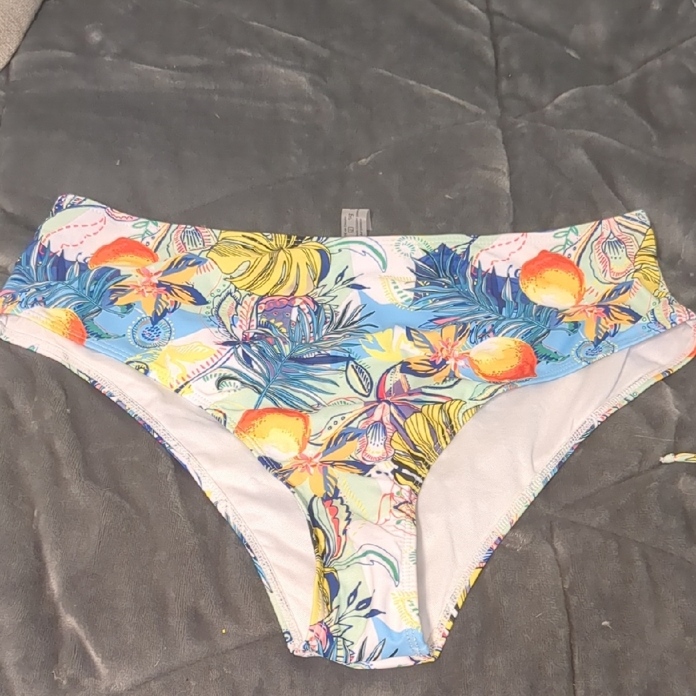 Colorful Floral Bikini Bottom